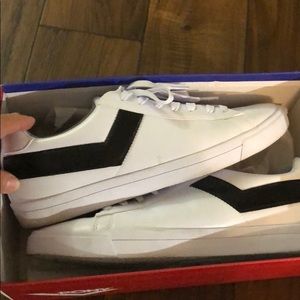 PONY white sneakers size 9.5